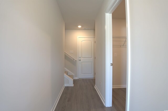 205 Kc Ln, Aynor, SC 29511 - hall with recessed lighting, wood finished floors, and stairs