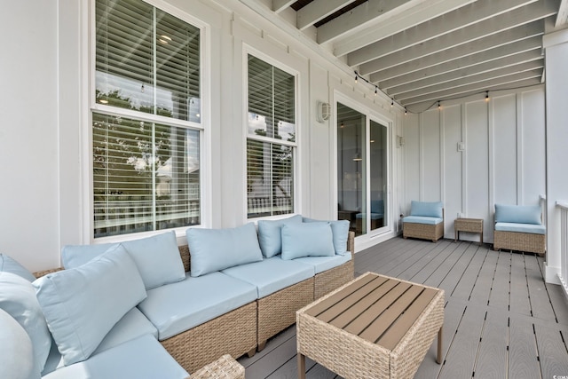 304 29th Ave N, North Myrtle Beach, SC 29582 - deck featuring an outdoor hangout area