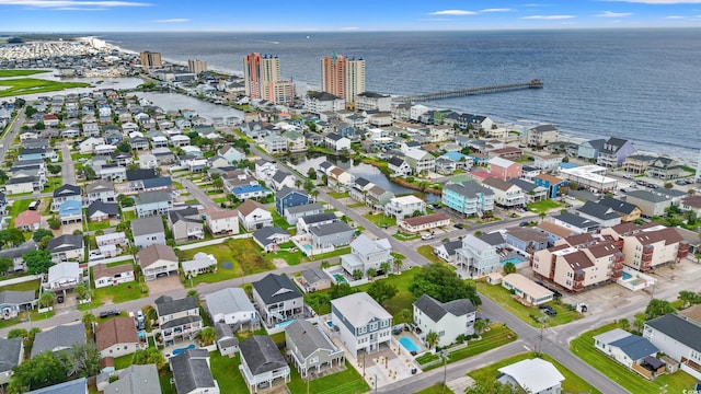 304 29th Ave N, North Myrtle Beach, SC 29582 - aerial view of property and surrounding area with a large body of water and nearby suburban area