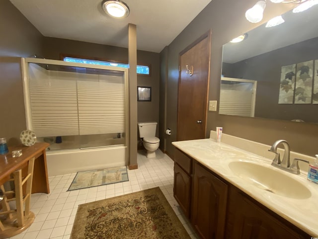2232 Franklin Cir, Little River, SC 29566 - full bath with vanity, tile patterned floors, and shower / bath combination with glass door