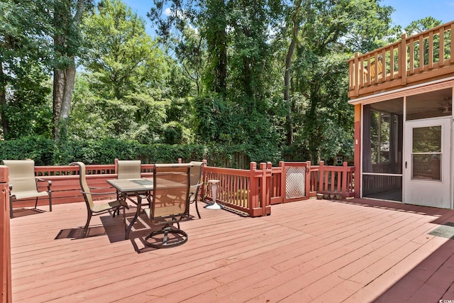 1504 27th Ave N, North Myrtle Beach, SC 29582 - deck with outdoor dining area