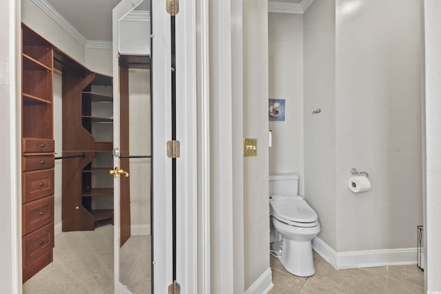 1504 27th Ave N, North Myrtle Beach, SC 29582 - bathroom with crown molding and tile patterned flooring