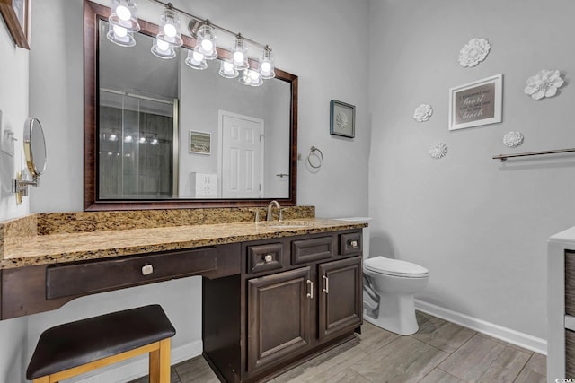 3922 Glenmere Dr, Myrtle Beach, SC 29588 - bathroom with vanity and an enclosed shower