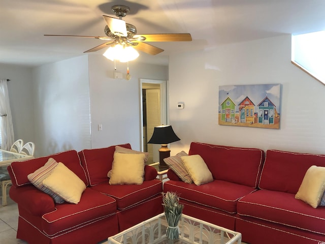 910 Perrin Dr, North Myrtle Beach, SC 29582 - living room with a ceiling fan