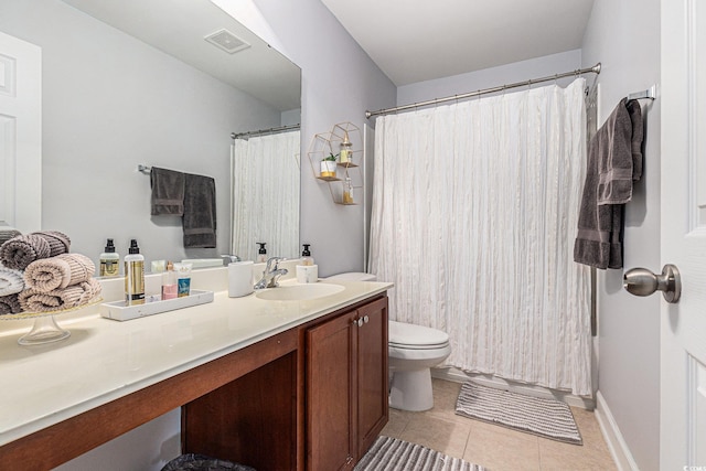 6014 Catalina Dr Unit 413, North Myrtle Beach, SC 29582 - full bathroom with tile patterned flooring, vanity, and a shower with curtain