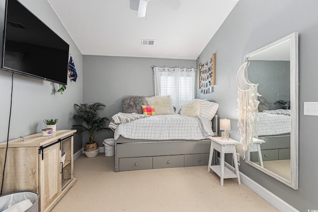 6014 Catalina Dr Unit 413, North Myrtle Beach, SC 29582 - carpeted bedroom with a ceiling fan and baseboards