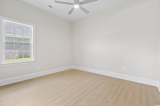 293 Waterfall Cir, Little River, SC 29566 - spare room featuring light wood finished floors and ceiling fan