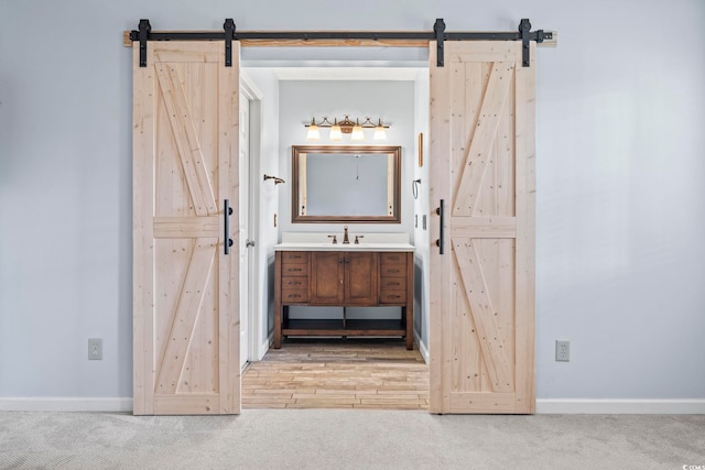 603 Bucks Trl, Longs, SC 29568 - bathroom with vanity and baseboards