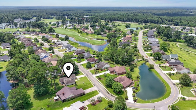 603 Bucks Trl, Longs, SC 29568 - aerial view of residential area with a large body of water and a heavily wooded area