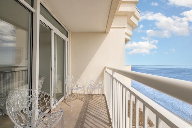 2701 S Ocean Blvd Unit 1908, North Myrtle Beach, SC 29582 - balcony featuring a water view