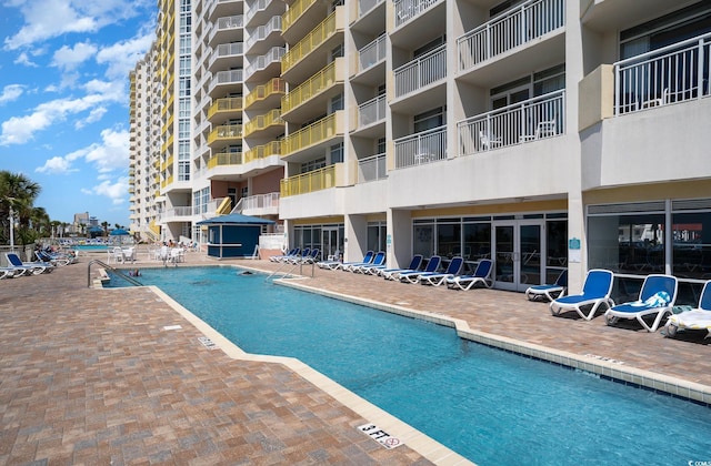 2701 S Ocean Blvd Unit 1908, North Myrtle Beach, SC 29582 - community pool with a patio