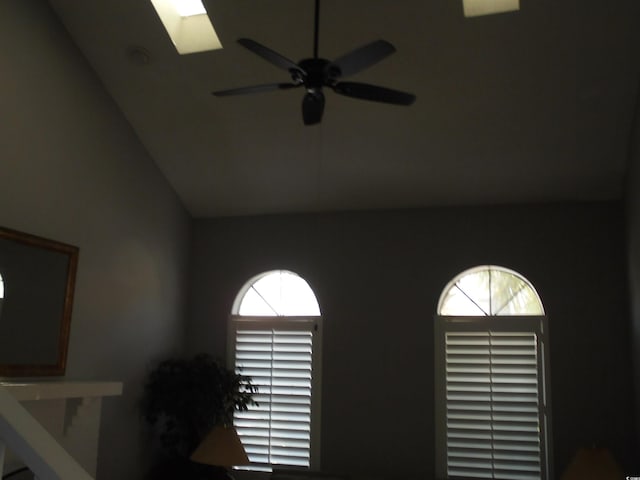 1004 Edge Dr, North Myrtle Beach, SC 29582 - detailed view of a skylight and ceiling fan