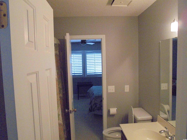 1004 Edge Dr, North Myrtle Beach, SC 29582 - ensuite bathroom featuring a ceiling fan and vanity