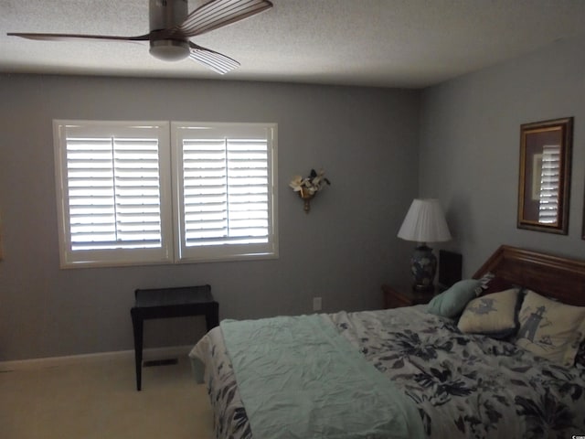 1004 Edge Dr, North Myrtle Beach, SC 29582 - bedroom featuring multiple windows, carpet, and ceiling fan
