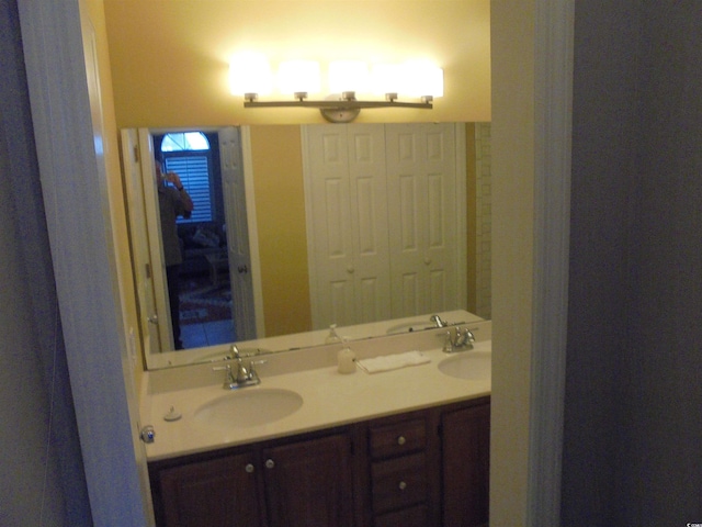 1004 Edge Dr, North Myrtle Beach, SC 29582 - bathroom with double vanity