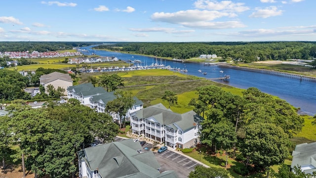 4430 Turtle Ln Unit 2-C, Little River, SC 29566 - bird's eye view of a large body of water and a heavily wooded area