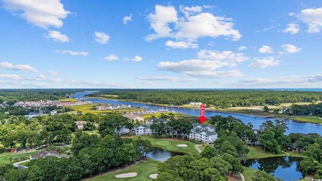 4430 Turtle Ln Unit 2-C, Little River, SC 29566 - bird's eye view of a large body of water and a local golf course