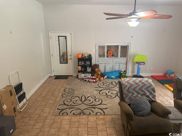 214 Rum Bluff Blvd, Longs, SC 29568 - living room with ceiling fan and baseboards