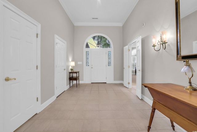 192 Hamby Dr, Pawleys Island, SC 29585 - entryway featuring baseboards and crown molding