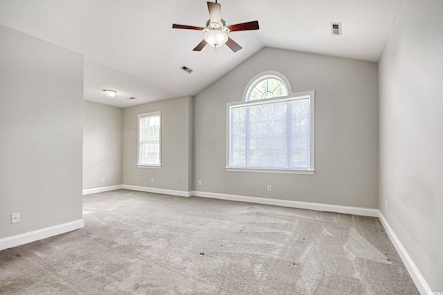 2025 Sawyer St, Conway, SC 29527 - carpeted empty room featuring a ceiling fan and lofted ceiling