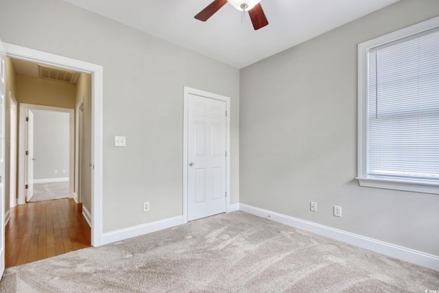 2025 Sawyer St, Conway, SC 29527 - unfurnished bedroom with carpet flooring, attic access, and a ceiling fan