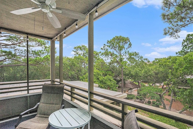 415 Ocean Creek Dr Unit 2373, Myrtle Beach, SC 29572 - balcony featuring ceiling fan