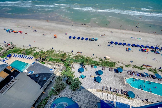 107 S Ocean Blvd Unit 1202, Myrtle Beach, SC 29577 - aerial view of a pool area and local beach
