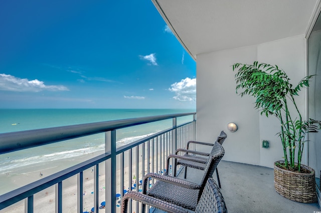 107 S Ocean Blvd Unit 1202, Myrtle Beach, SC 29577 - balcony with view of water and beach