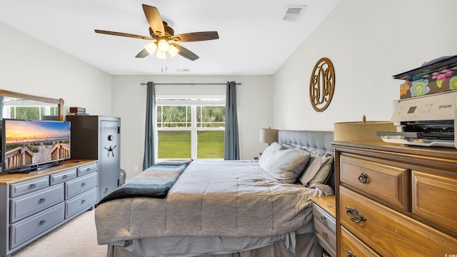 1001 Bonita Loop, Myrtle Beach, SC 29588 - bedroom featuring light carpet and a ceiling fan