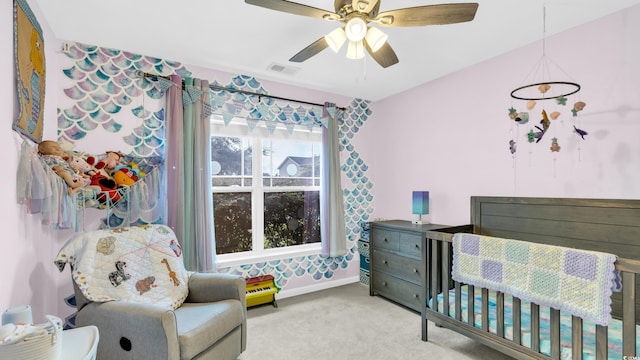 1001 Bonita Loop, Myrtle Beach, SC 29588 - bedroom featuring light carpet and a ceiling fan