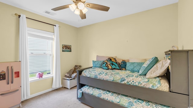 1001 Bonita Loop, Myrtle Beach, SC 29588 - bedroom with carpet, multiple windows, and a ceiling fan