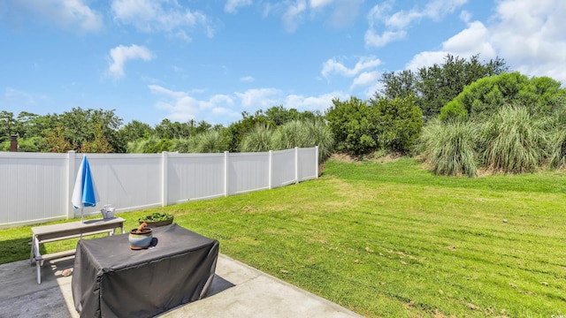1001 Bonita Loop, Myrtle Beach, SC 29588 - view of yard with a patio and view of wooded area