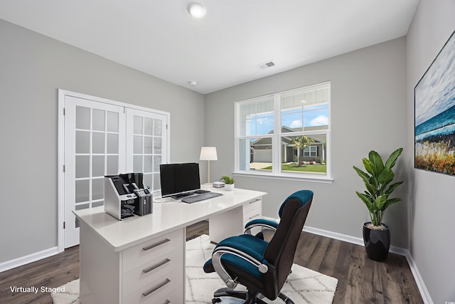 131 Marauder Dr, Longs, SC 29568 - office space featuring dark wood-type flooring