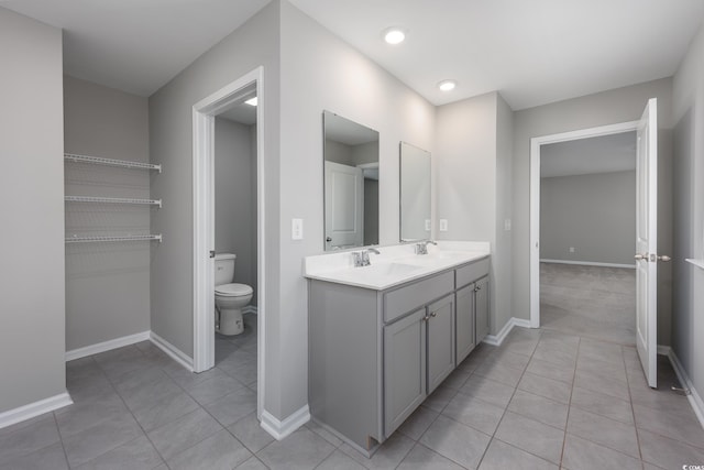 131 Marauder Dr, Longs, SC 29568 - bathroom with tile patterned flooring, double vanity, and recessed lighting