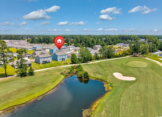 131 Marauder Dr, Longs, SC 29568 - aerial view of residential area featuring a large body of water and a golf course