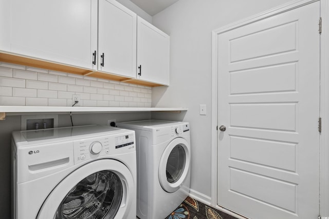 5540 Whitebark Dr, Myrtle Beach, SC 29577 - laundry room featuring cabinet space and independent washer and dryer