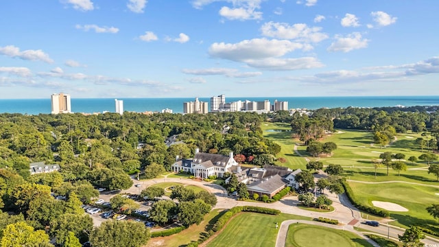 5540 Whitebark Dr, Myrtle Beach, SC 29577 - drone / aerial view of a large body of water and a golf club