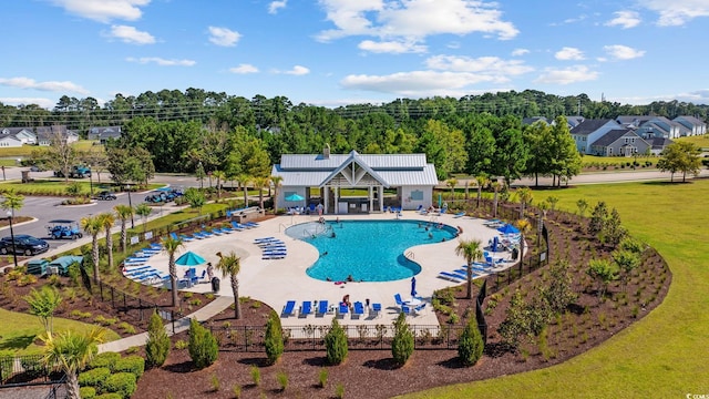 5540 Whitebark Dr, Myrtle Beach, SC 29577 - community pool featuring a patio