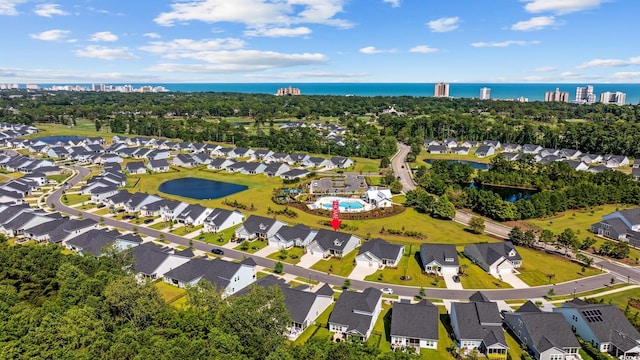 5540 Whitebark Dr, Myrtle Beach, SC 29577 - aerial perspective of suburban area with a nearby body of water