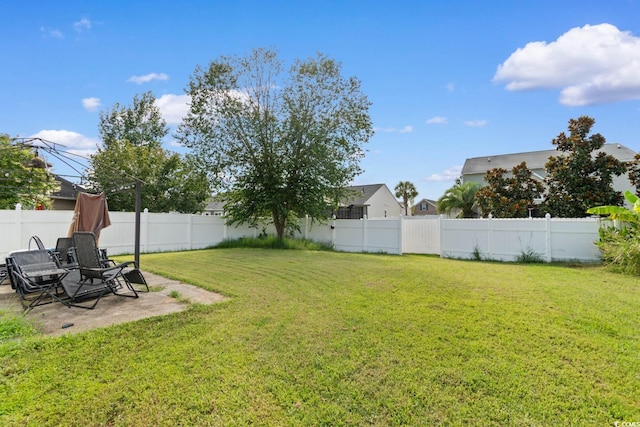 632 Kindred Dr, Myrtle Beach, SC 29588 - fenced backyard featuring a patio
