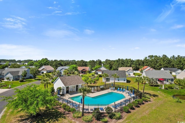 632 Kindred Dr, Myrtle Beach, SC 29588 - community pool featuring a residential view