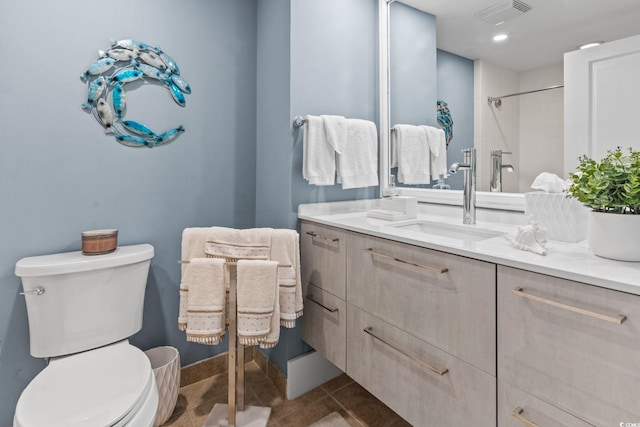 603 S Ocean Blvd Unit 1109, North Myrtle Beach, SC 29582 - full bathroom featuring vanity, tile patterned flooring, and a shower