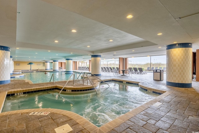 603 S Ocean Blvd Unit 1109, North Myrtle Beach, SC 29582 - indoor community pool featuring a hot tub