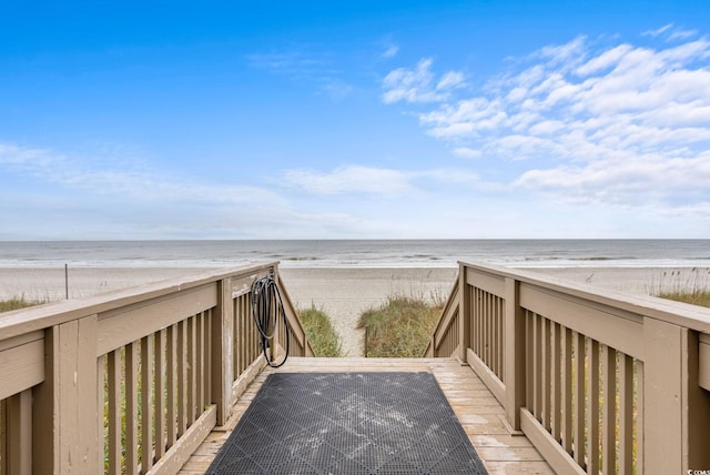 603 S Ocean Blvd Unit 1109, North Myrtle Beach, SC 29582 - surrounding community featuring view of local beach and a deck with water view