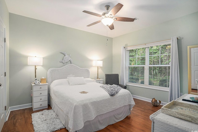 6253 Catalina Dr Unit 1113, North Myrtle Beach, SC 29582 - bedroom featuring wood finished floors and a ceiling fan