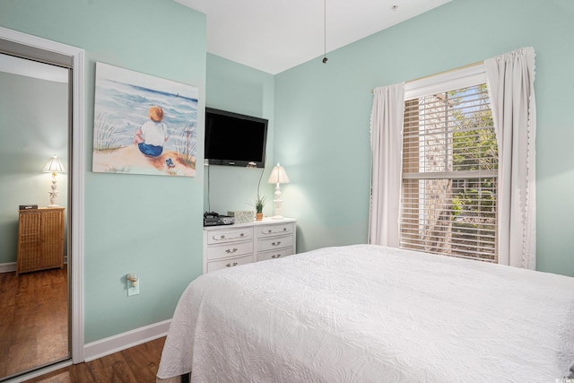 6253 Catalina Dr Unit 1113, North Myrtle Beach, SC 29582 - bedroom with wood finished floors and baseboards