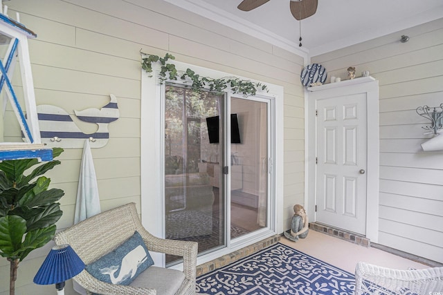 6253 Catalina Dr Unit 1113, North Myrtle Beach, SC 29582 - entrance to property with a ceiling fan
