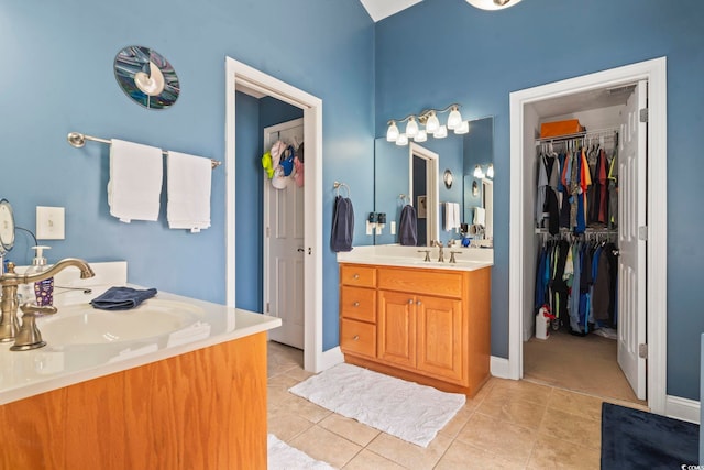 188 Governors Loop, Myrtle Beach, SC 29588 - full bathroom featuring vanity, tile patterned flooring, and a spacious closet