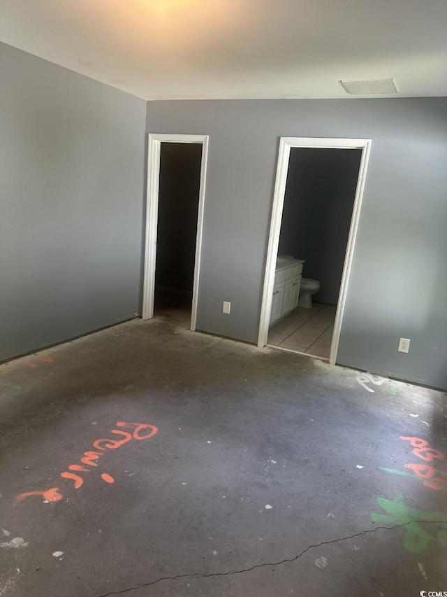 704 Coffee Tree Ct, Myrtle Beach, SC 29579 - unfurnished bedroom featuring unfinished concrete flooring and ensuite bathroom