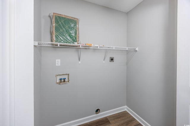 1315 Melanie Ln, Myrtle Beach, SC 29577 - laundry room featuring hookup for an electric dryer, washer hookup, and dark wood finished floors